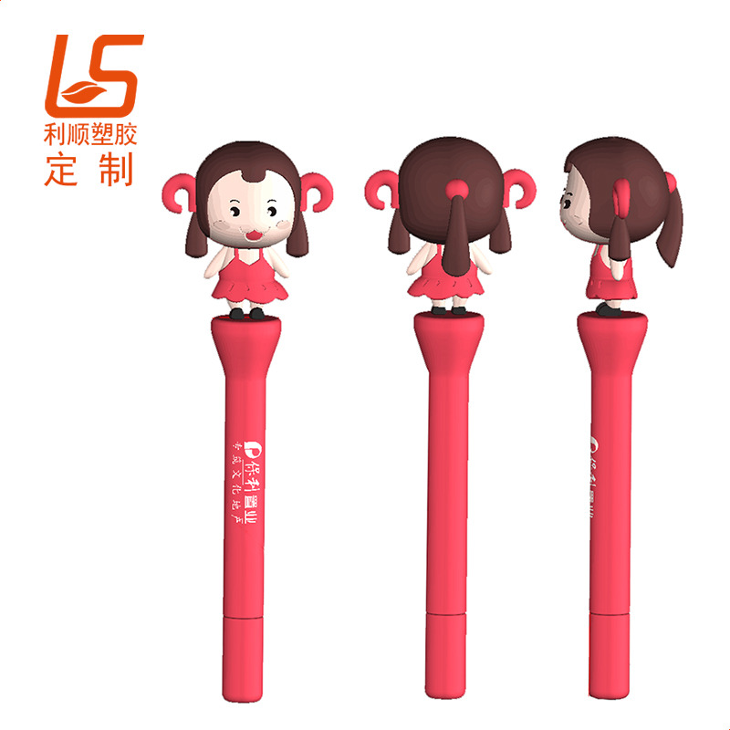 定制卡通硅膠圓珠筆 3D立體公仔圓珠筆卡通筆 (13)