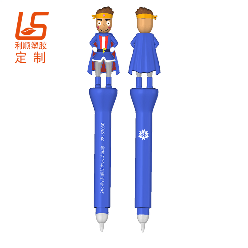 定制卡通硅膠圓珠筆 3D立體公仔圓珠筆卡通筆 (2)