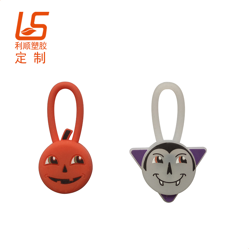 硅膠寵物項(xiàng)圈吊墜 夜間安全警示LED燈吊墜