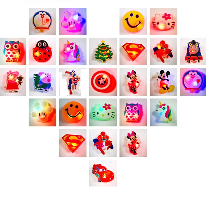 卡通軟膠LED發光鞋扣LED發光鞋扣