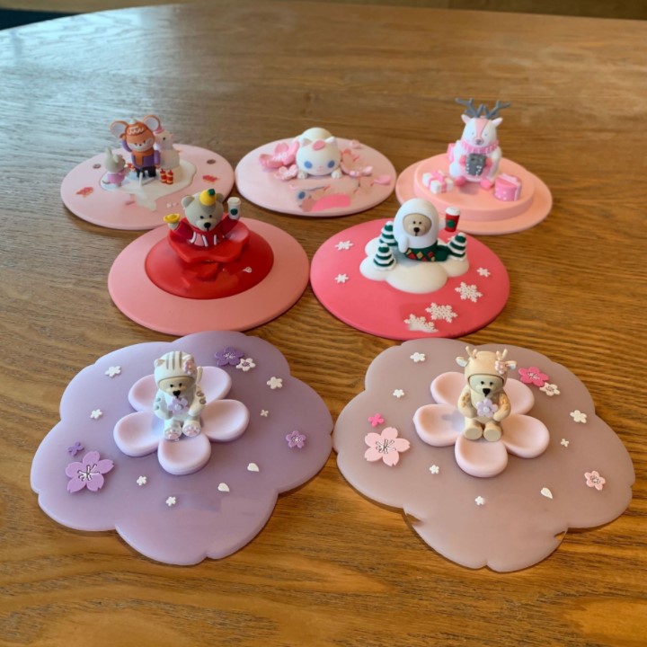 食品級卡通硅膠杯蓋